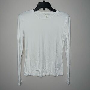 Classic White Long Sleeve Top Long sleeve white top H&M Medium